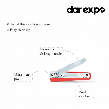 Nail Clipper with Nail Collector, Large