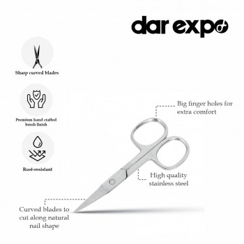 Nail Scissors, Curved, 3.5 inch
