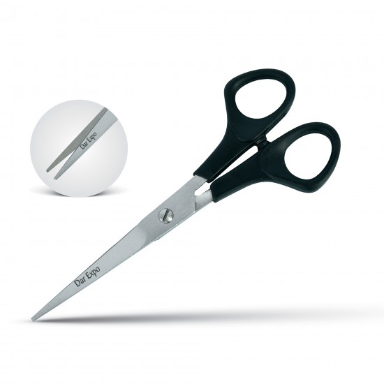 Barber Scissors with Plastic Handles & Screw, 6"