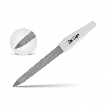 Nail file with plastic handle, sapphire coated, 4"