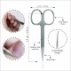 Cuticle Scissors, Curved, 3.5 inch