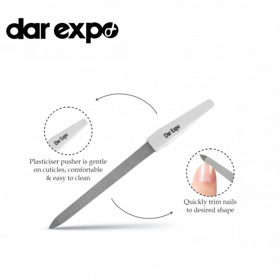 Nail file with plastic handle, sapphire coated, 7"