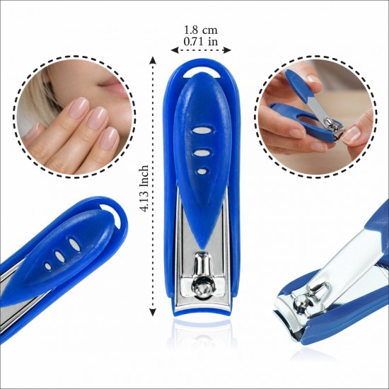 Grippy Fingernail Clipper with Nail Catcher