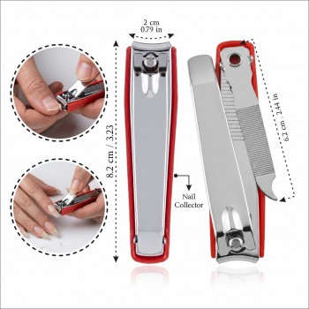 Nail Clipper with Nail Collector, Large