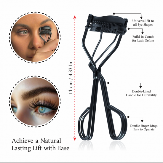 Eyelash Curler With Comb