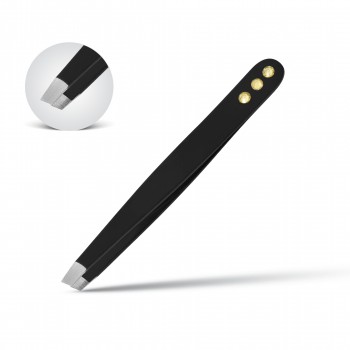 Tweezers With Pearls, Stainless Steel