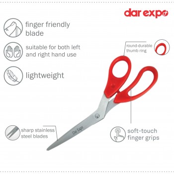 Tailor scissors with plastic handle